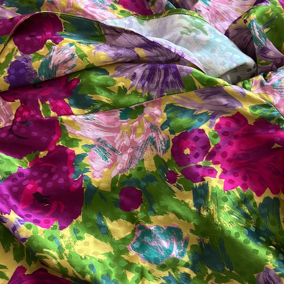 Worn once Ronny Kobo Bianca Floral Tie Top - Picture 2 of 4